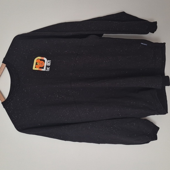 Walt Disney World Black Halloween Candy Corn Spirit Jersey Glitter Sweatshirt - Picture 2 of 5